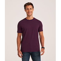 T-shirt saisonnier extensible à col ras du cou pour hommes, Denver Hayes Front_Flat