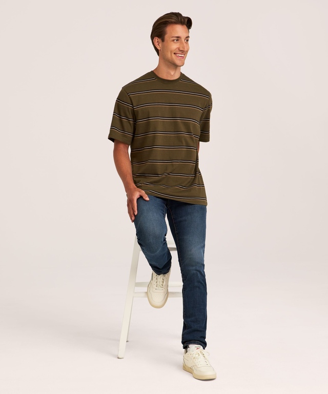 Denver Hayes Men's 50 Wash Crewneck T-Shirt