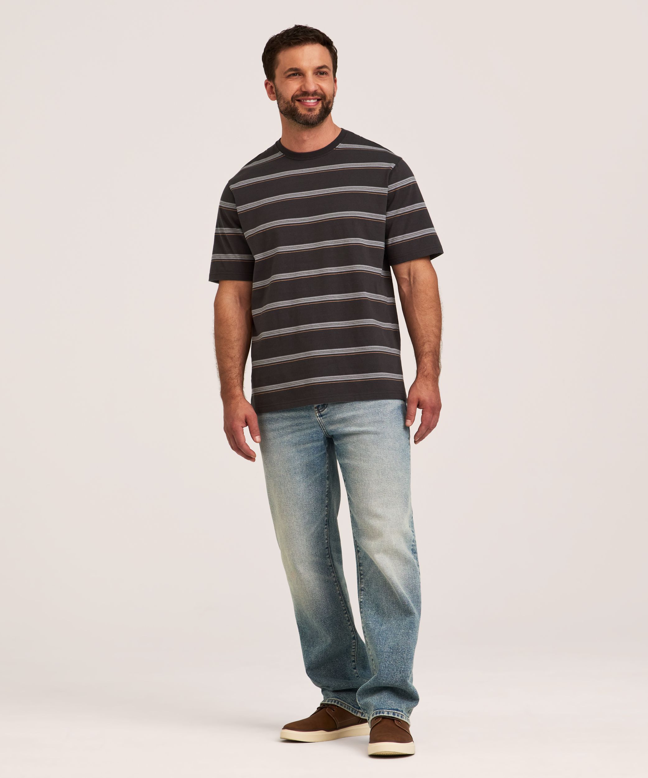 Denver Hayes Men's 50 Wash Crewneck T-Shirt