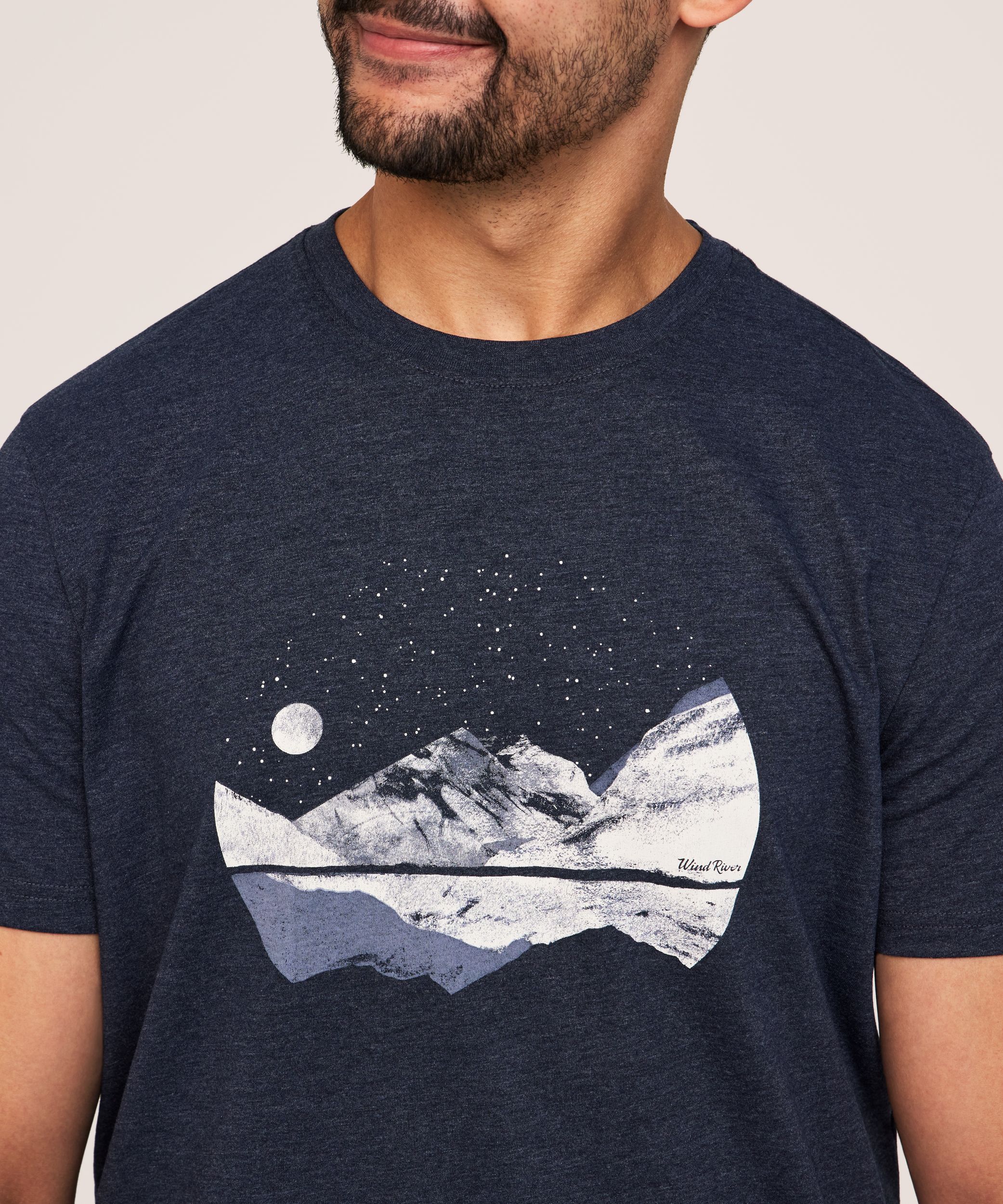 T-shirt graphique pour hommes, Modern Lines, WindRiver