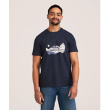 T-shirt graphique pour hommes, Modern Lines, WindRiver Front_Flat