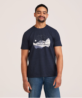 WindRiver Men's Modern Lines Graphic T-Shirt