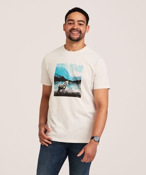 T-shirt graphique pour hommes, Modern Lines, WindRiver