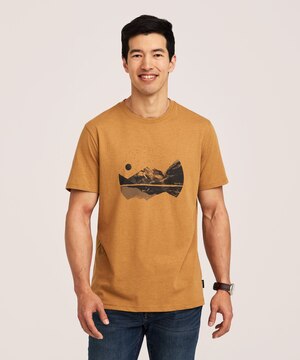 T-shirt graphique pour hommes, Modern Lines, WindRiver