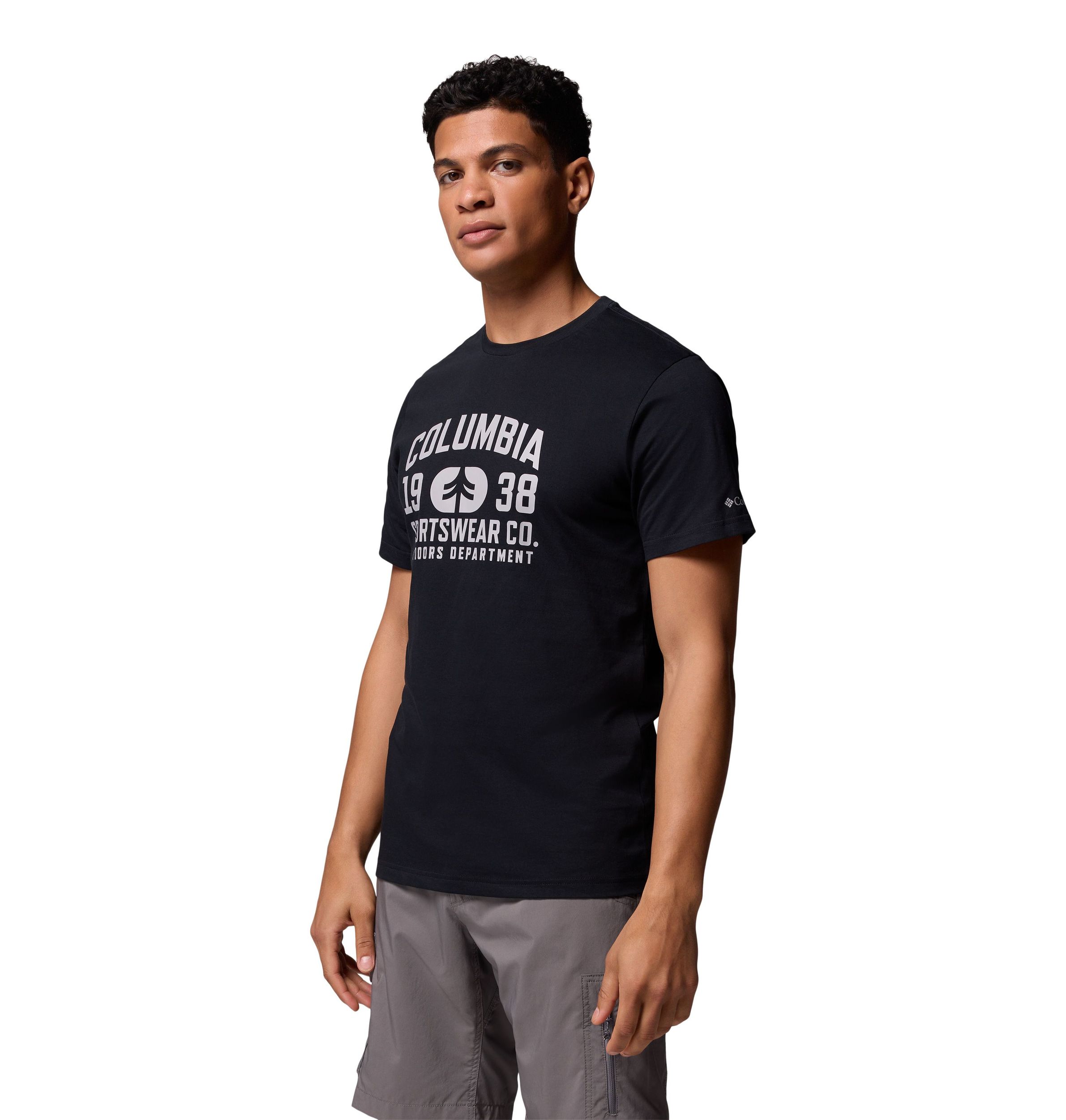 T-shirt saisonnier avec logo pour hommes, Columbia