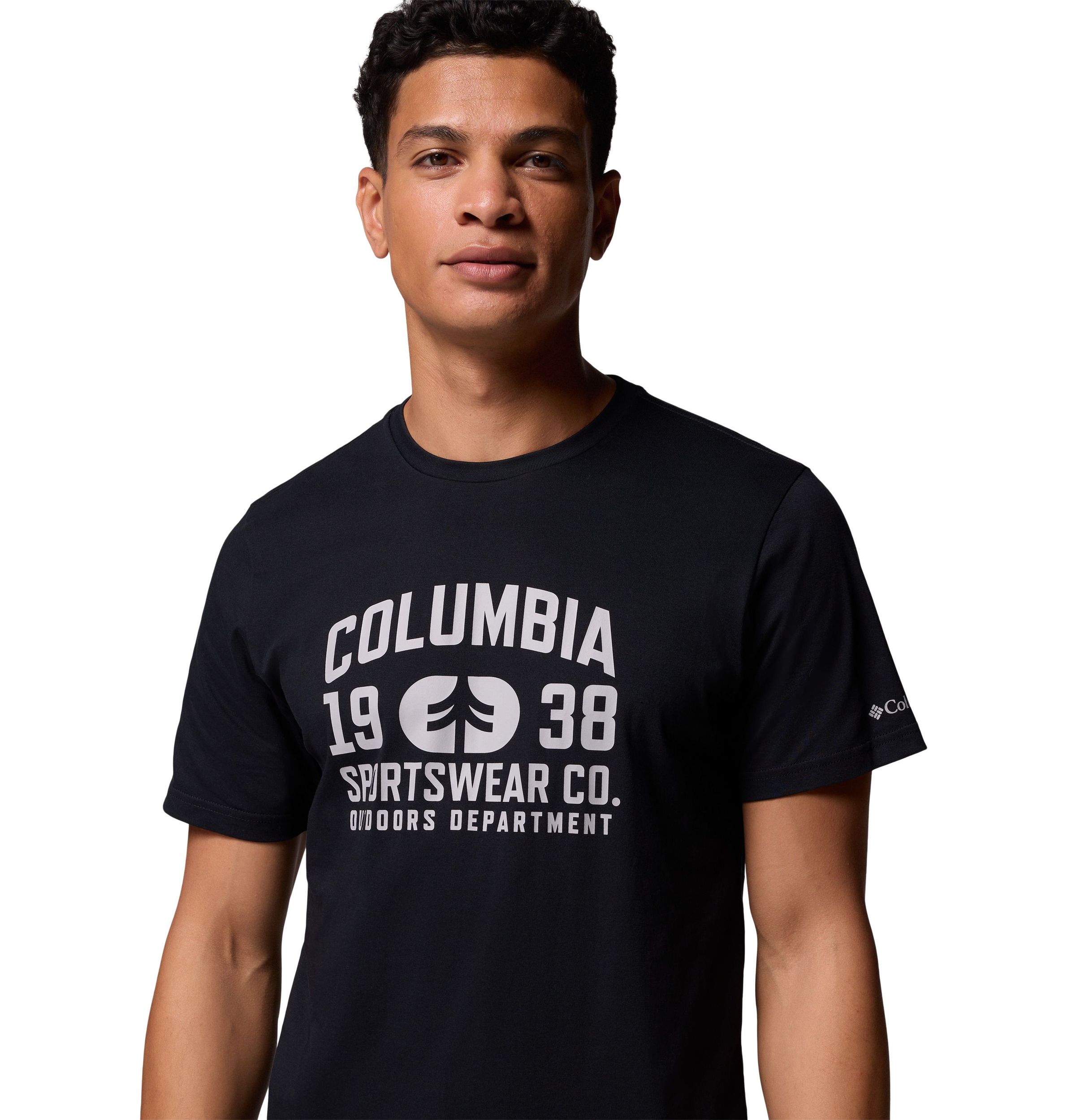 T-shirt saisonnier avec logo pour hommes, Columbia