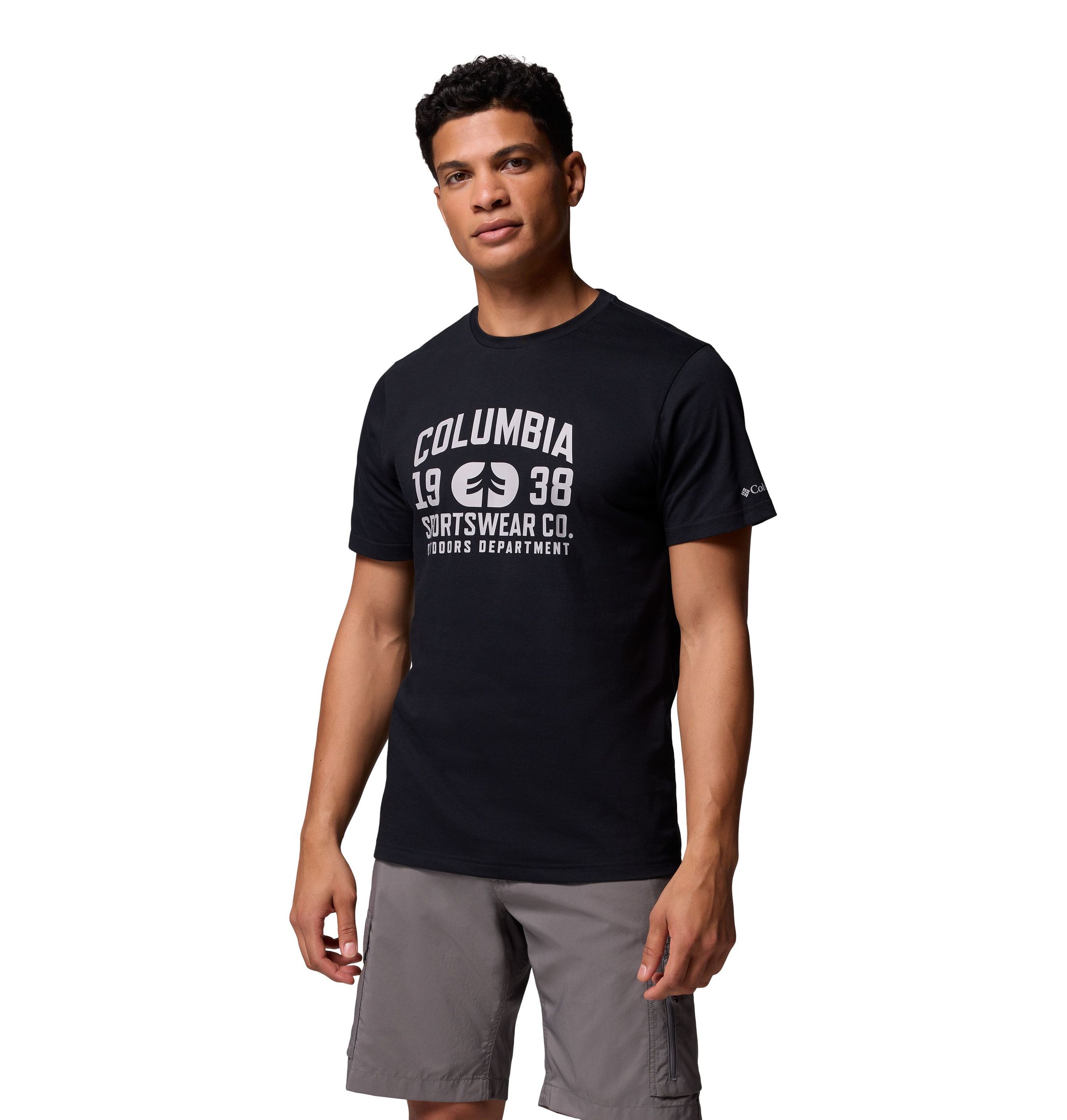 T-shirt saisonnier avec logo pour hommes, Columbia