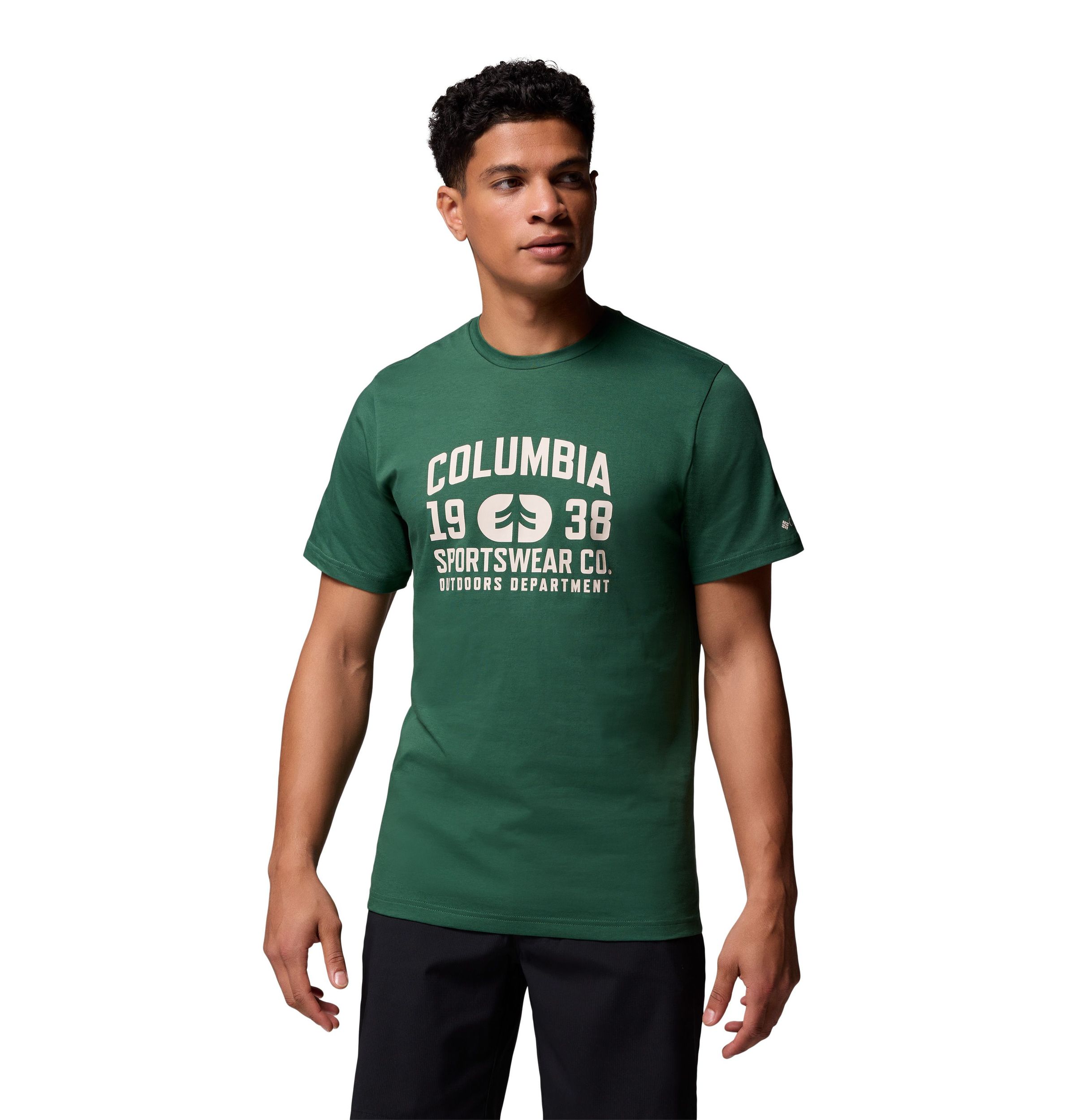 T-shirt graphique saisonnier avec logo pour hommes, Columbia