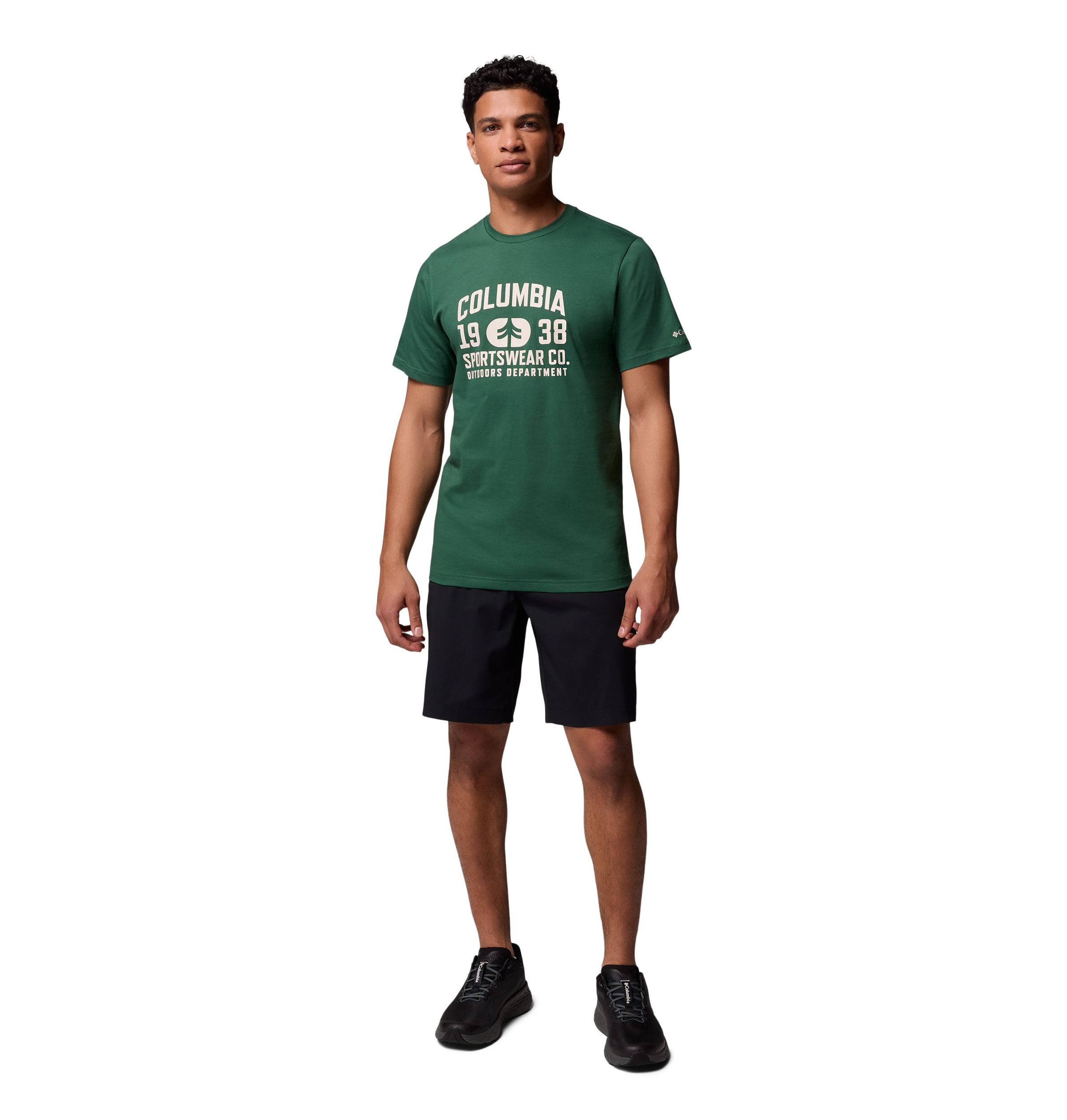 T-shirt graphique saisonnier avec logo pour hommes, Columbia