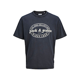 T-shirt imprimé à manches courtes et à col ras du cou pour hommes, Dover, Jack & Jones Front_Flat