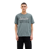 Jack & Jones Men's Logo Short Sleeve T-Shirt Front_Flat
