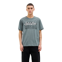 Jack & Jones Men's Logo Short Sleeve T-Shirt Front_Flat