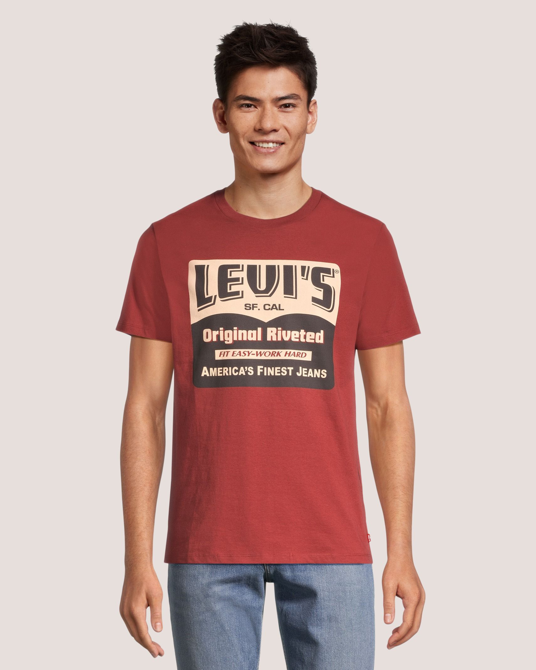 T-shirt graphique à motif riveté pour hommes, Levi's