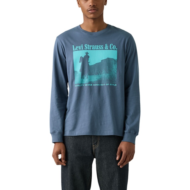 Levi's Men's Western Graphic Long Sleeve T Shirt