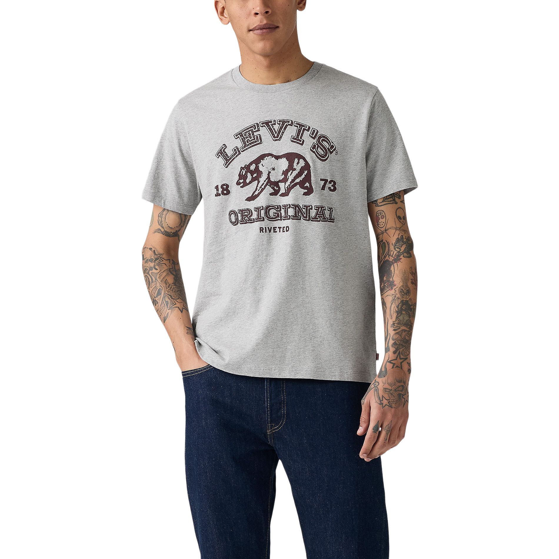 T-shirt graphique à motif de grizzly pour hommes, Levi's