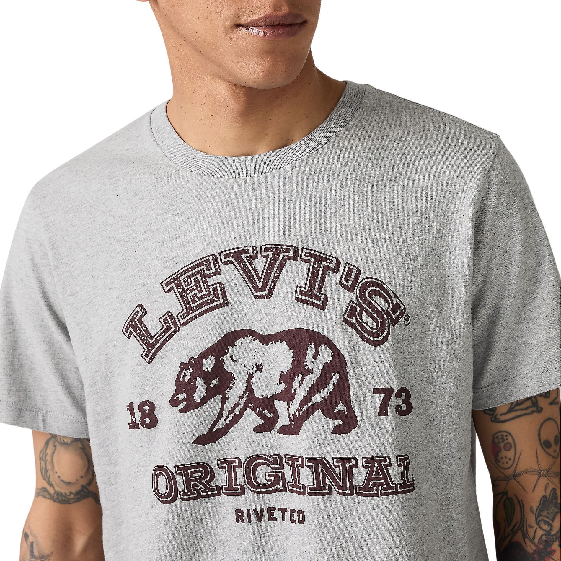 T-shirt graphique à motif de grizzly pour hommes, Levi's
