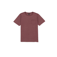Silver Men's Acid Wash Chest Pocket T-Shirt