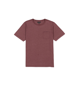 Silver Men's Acid Wash Chest Pocket T-Shirt