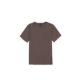 T-shirt délavé à l'acide avec poche de poitrine Front_Flat