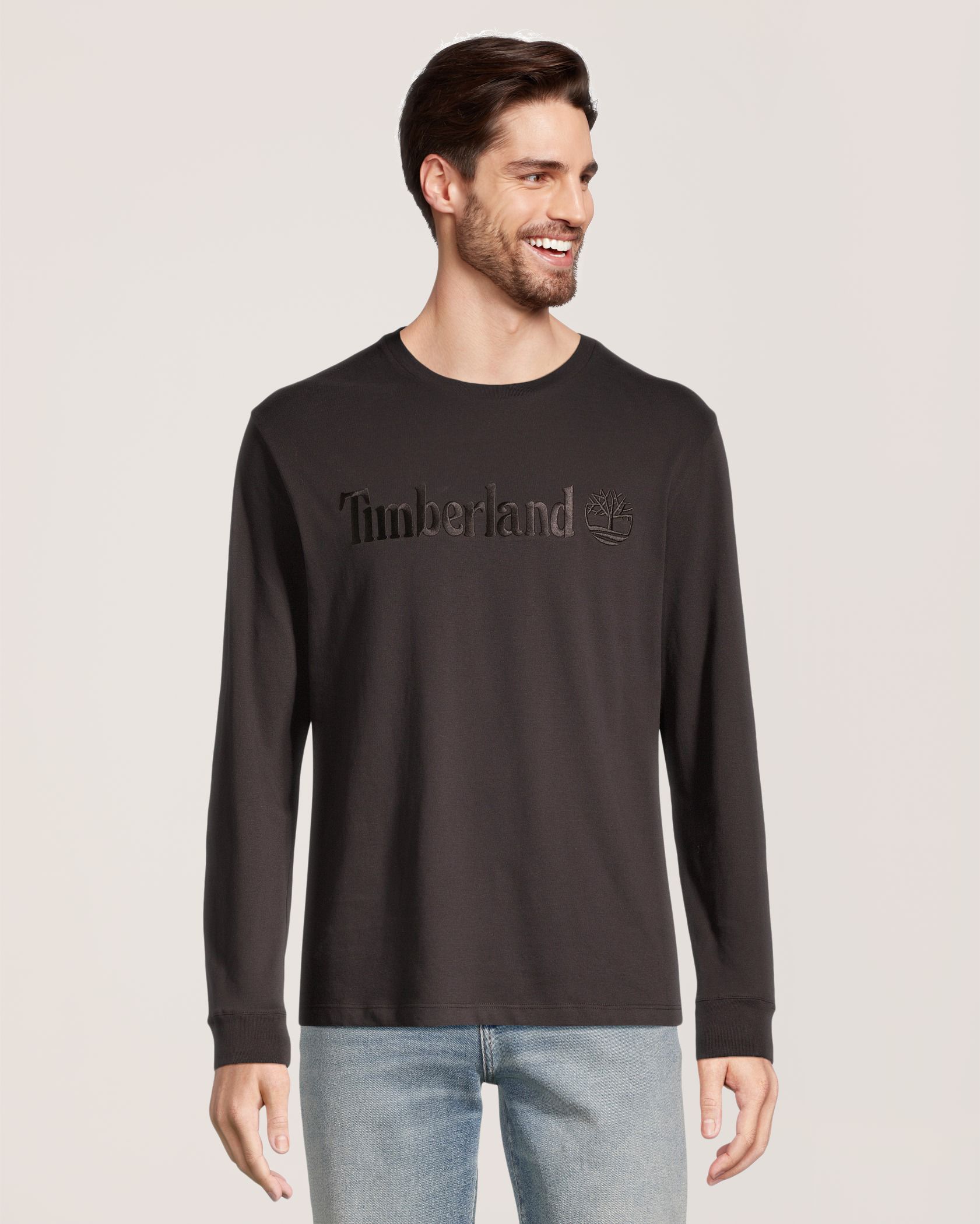 Timberland Men's Embroidered Long Sleeve T-Shirt