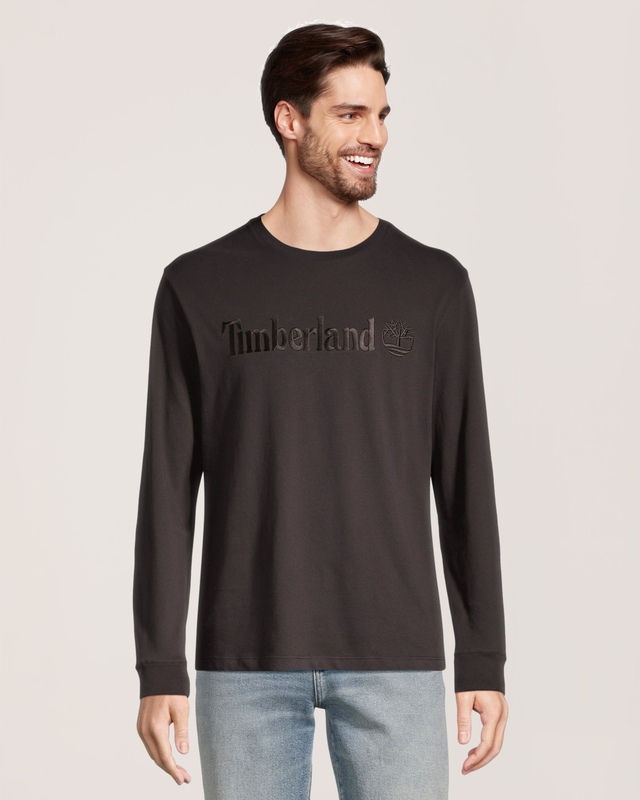 Timberland Men's Embroidered Long Sleeve T-Shirt
