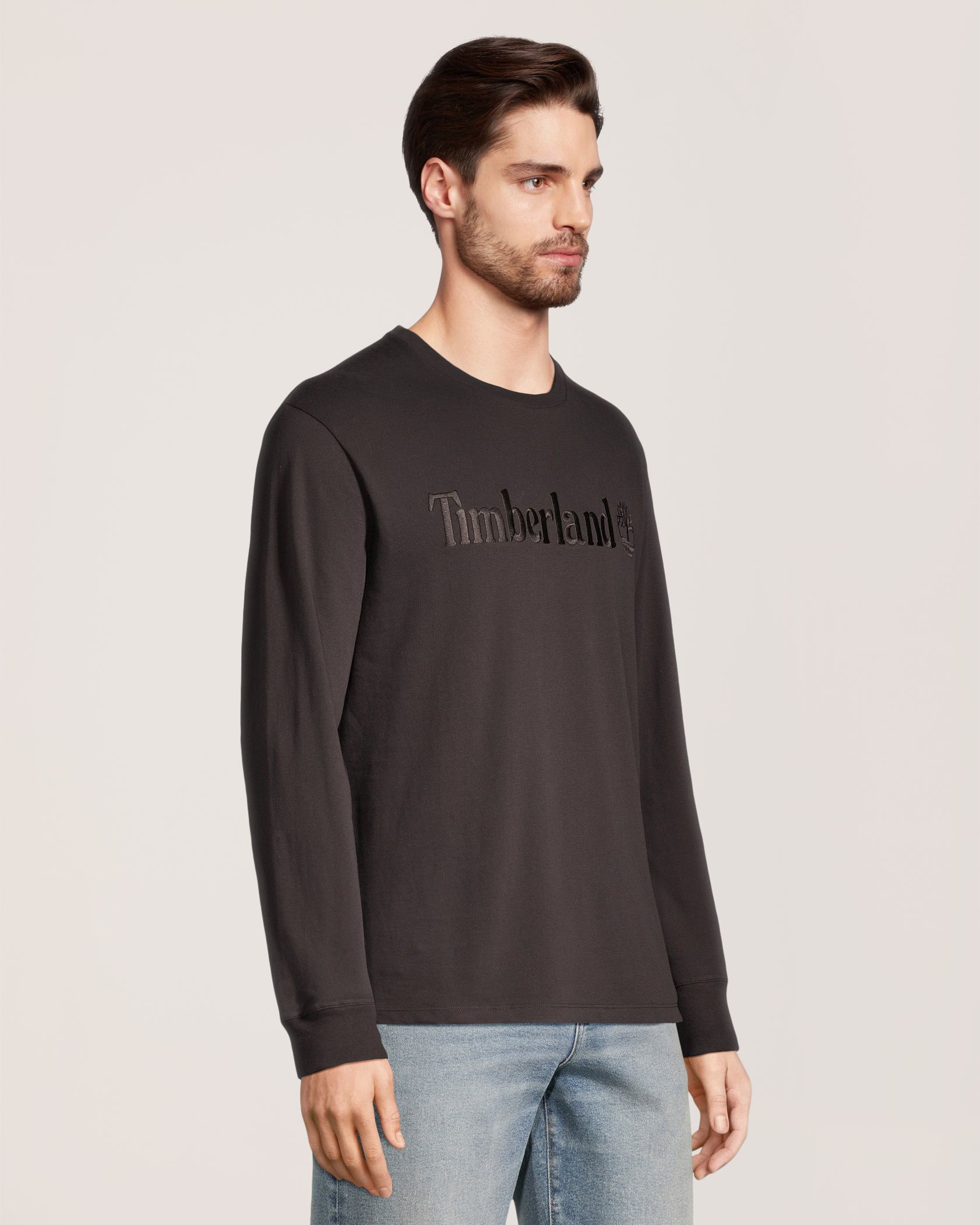 Timberland Men's Embroidered Long Sleeve T-Shirt