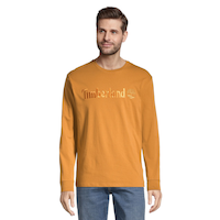Timberland Men's Embroidered Long Sleeve T-Shirt Front_Flat