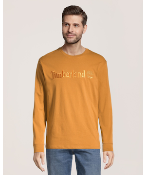 Timberland Men's Embroidered Long Sleeve T-Shirt