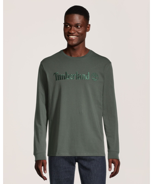 Timberland Men's Embroidered Long Sleeve T-Shirt