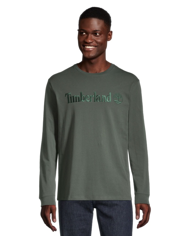 Timberland Men's Embroidered Long Sleeve T-Shirt