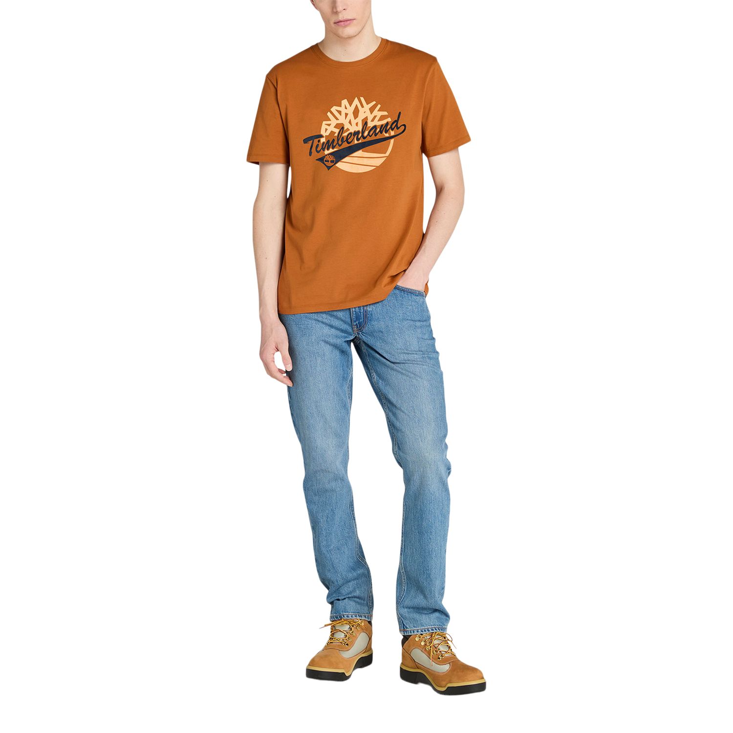 T-shirt à logo pour hommes, Tree Script, Timberland