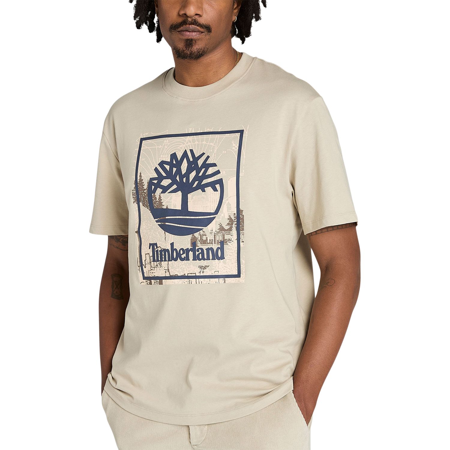 T-shirt à logo pour hommes, Tree Script, Timberland