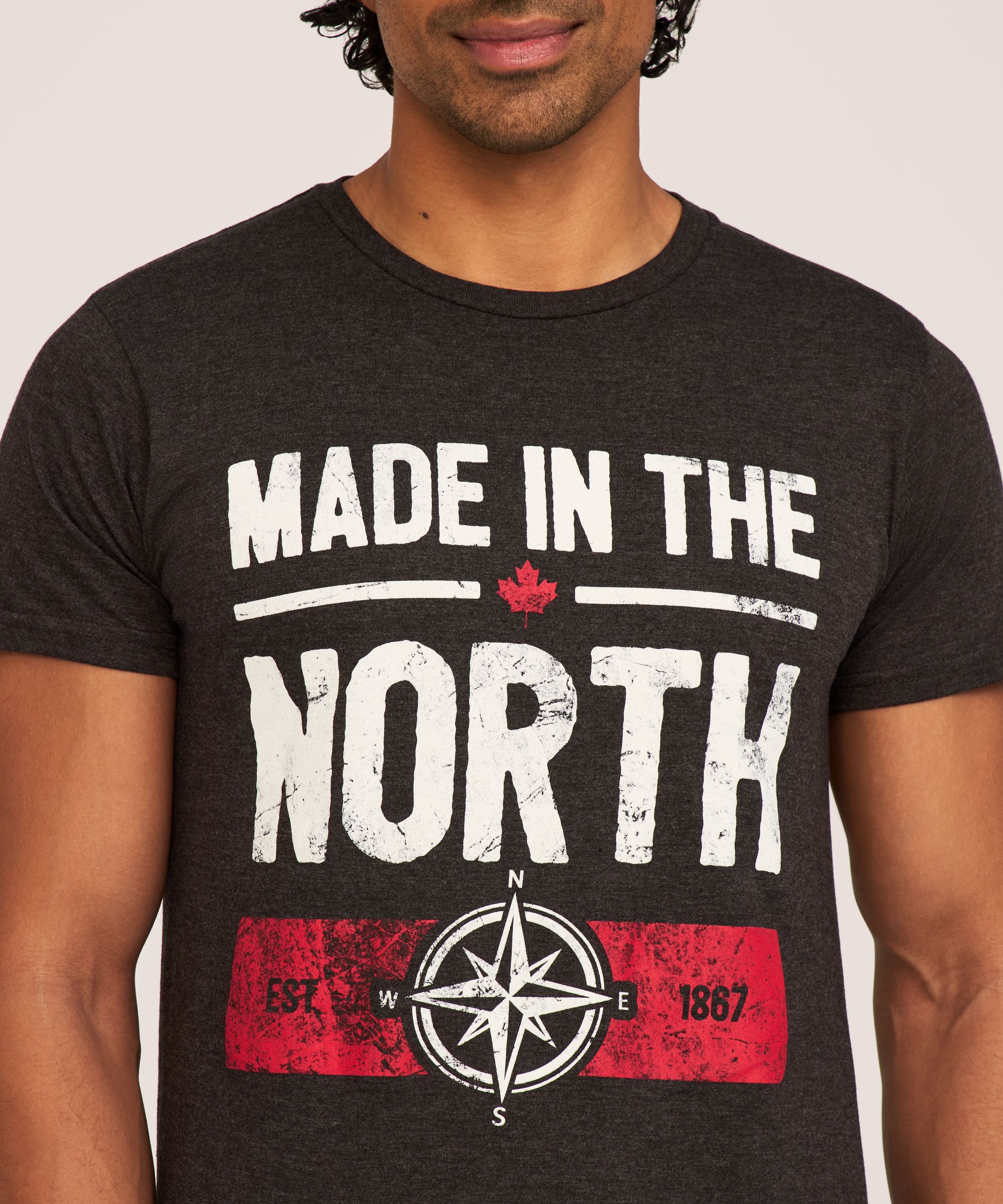 T-shirt avec logo «Made In The North» pour hommes