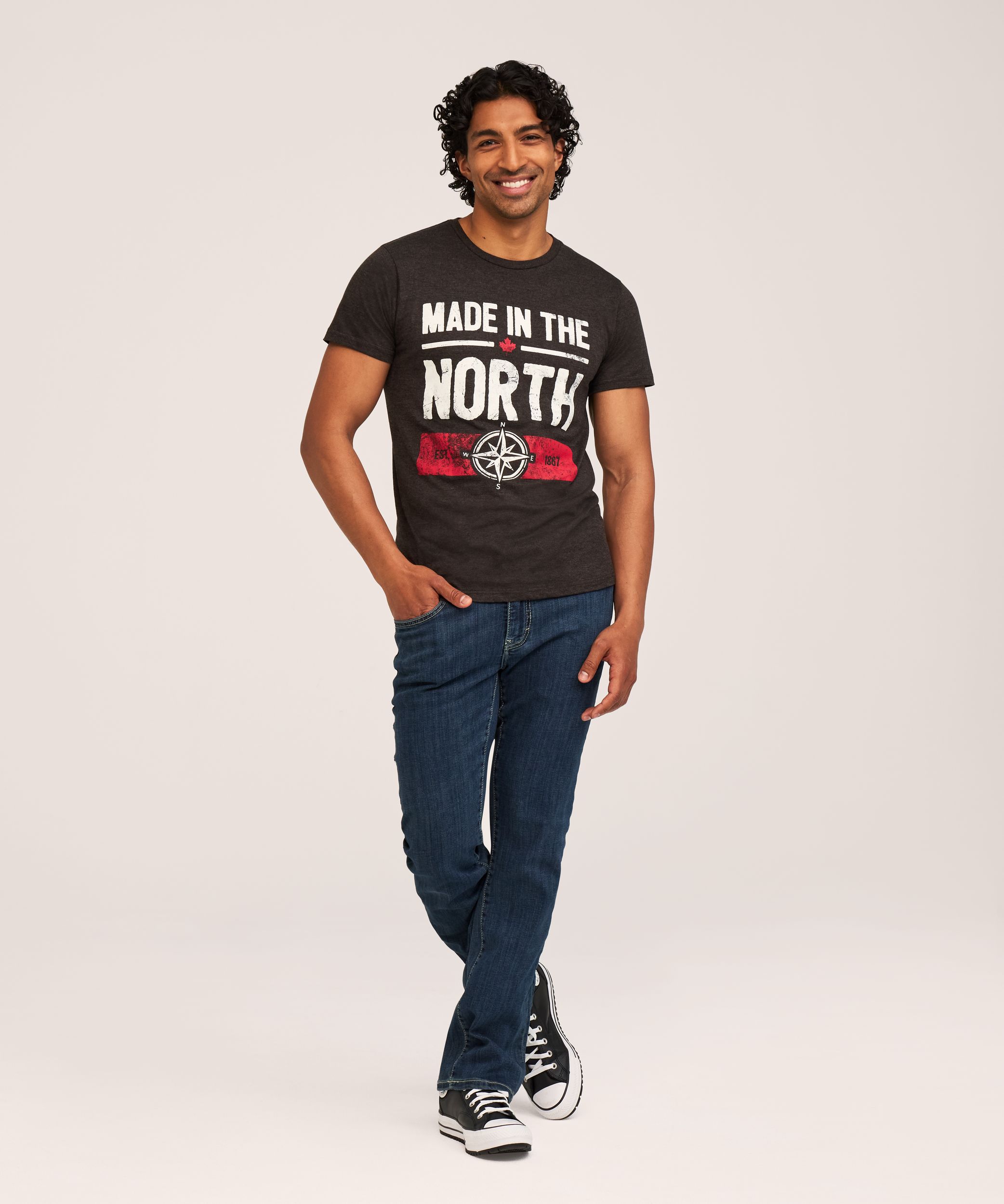 T-shirt avec logo «Made In The North» pour hommes