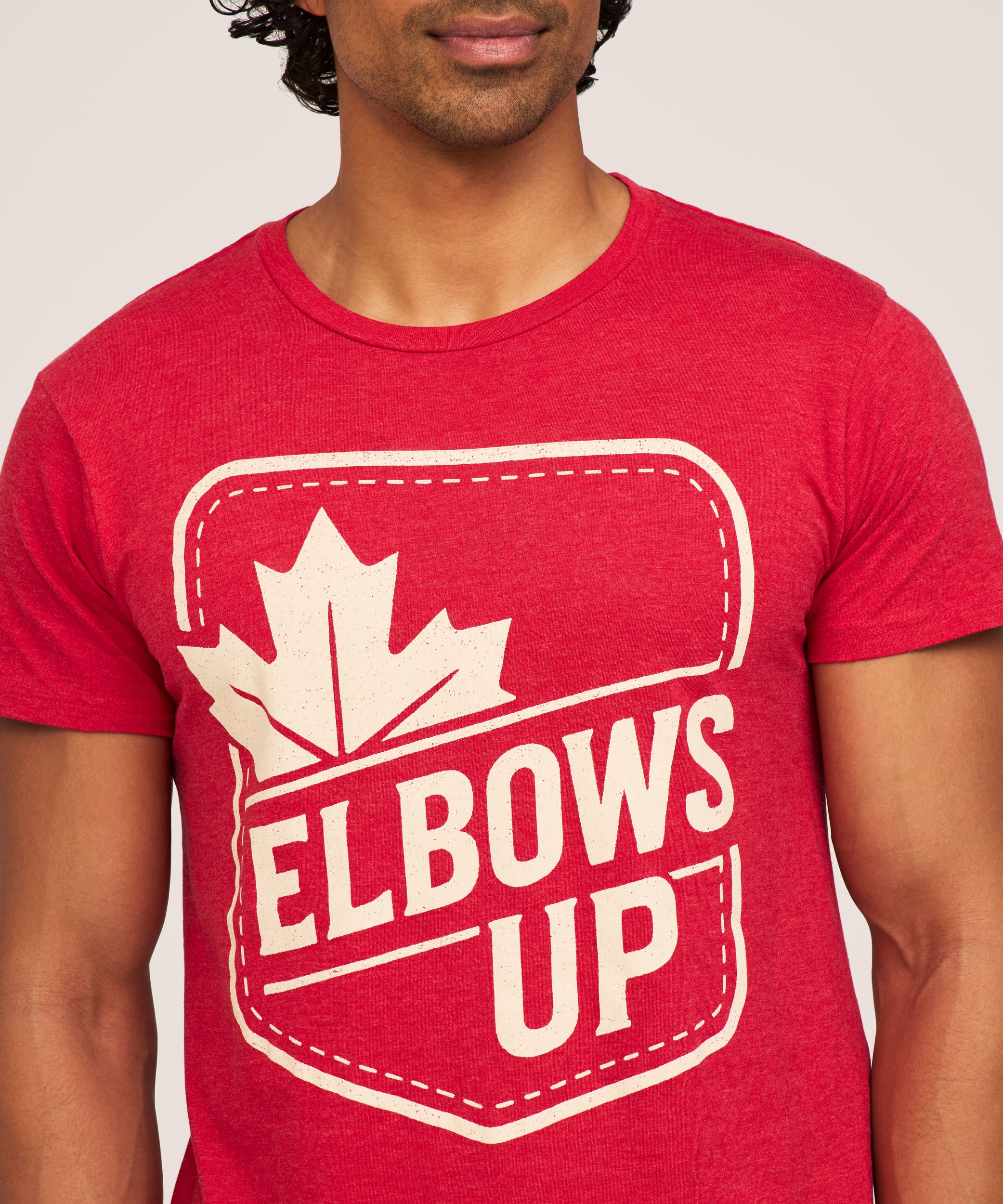 T-shirt avec logo «Elbows Up» pour hommes