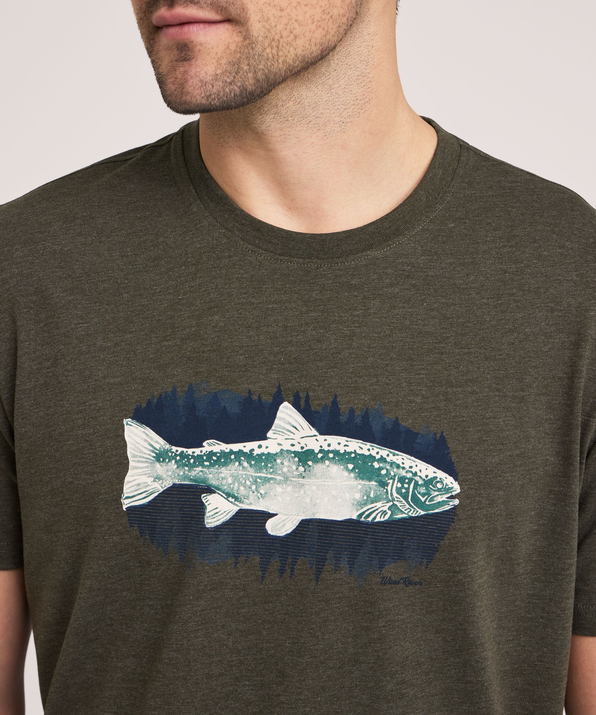 WindRiver Men's Short Sleeve Bear Graphic T-Shirt