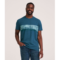 T-shirt graphique à manches courtes à motif d’ours pour hommes, WindRiver