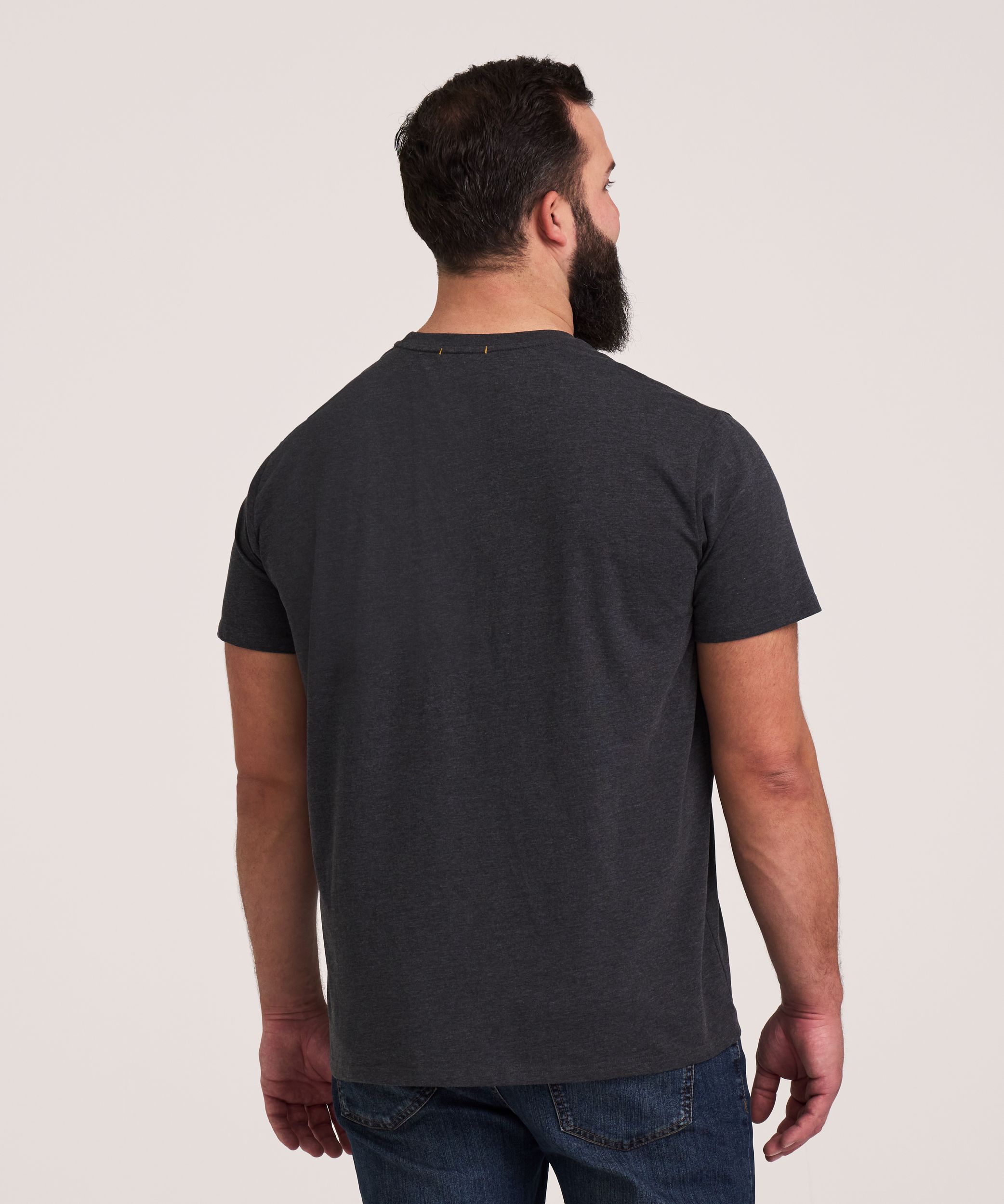 T-shirt graphique à manches courtes à motif d’ours pour hommes, WindRiver