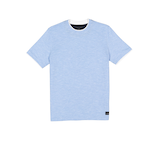 T-shirt à effet chiné pour hommes, Silver Front_Flat