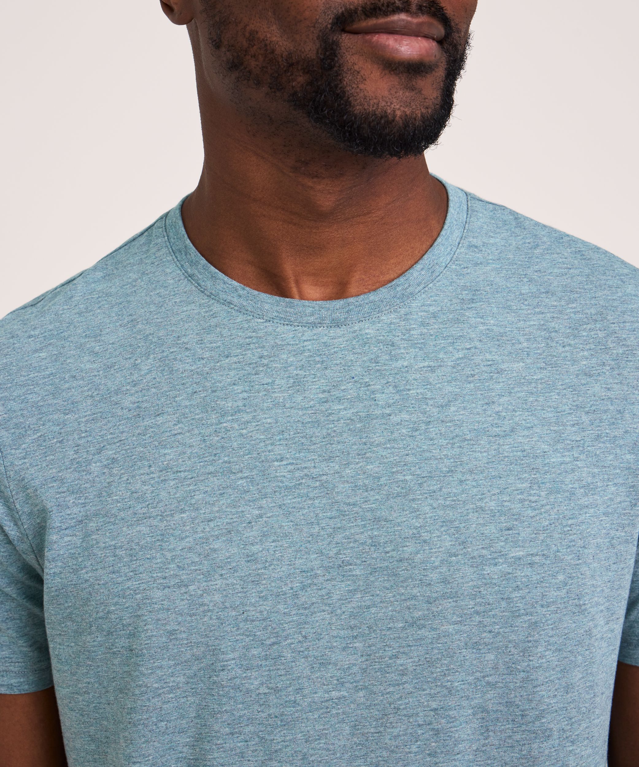 Denver Hayes Men's Stretch Modern Fit Crewneck T-Shirt