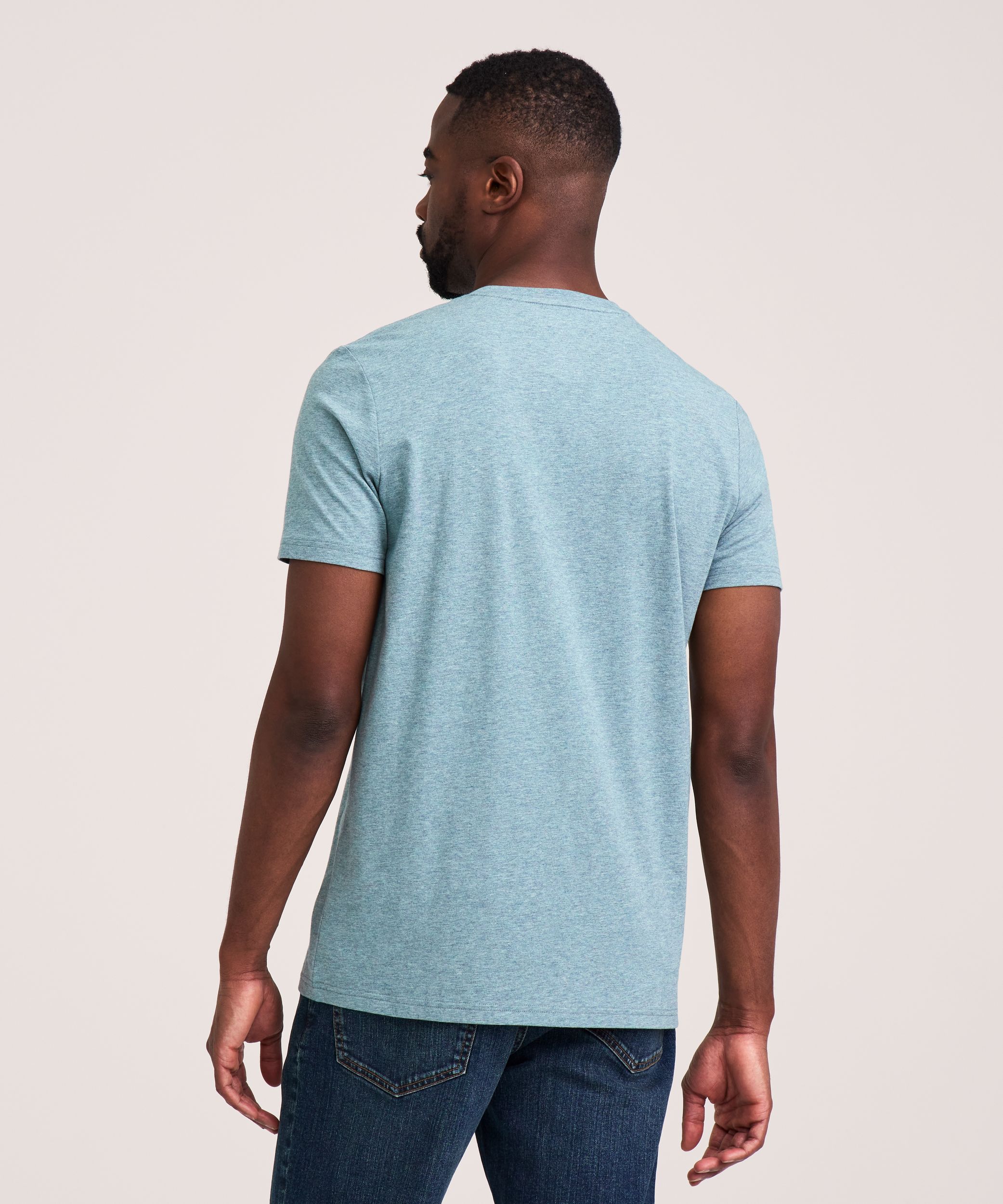 Denver Hayes Men's Stretch Modern Fit Crewneck T-Shirt