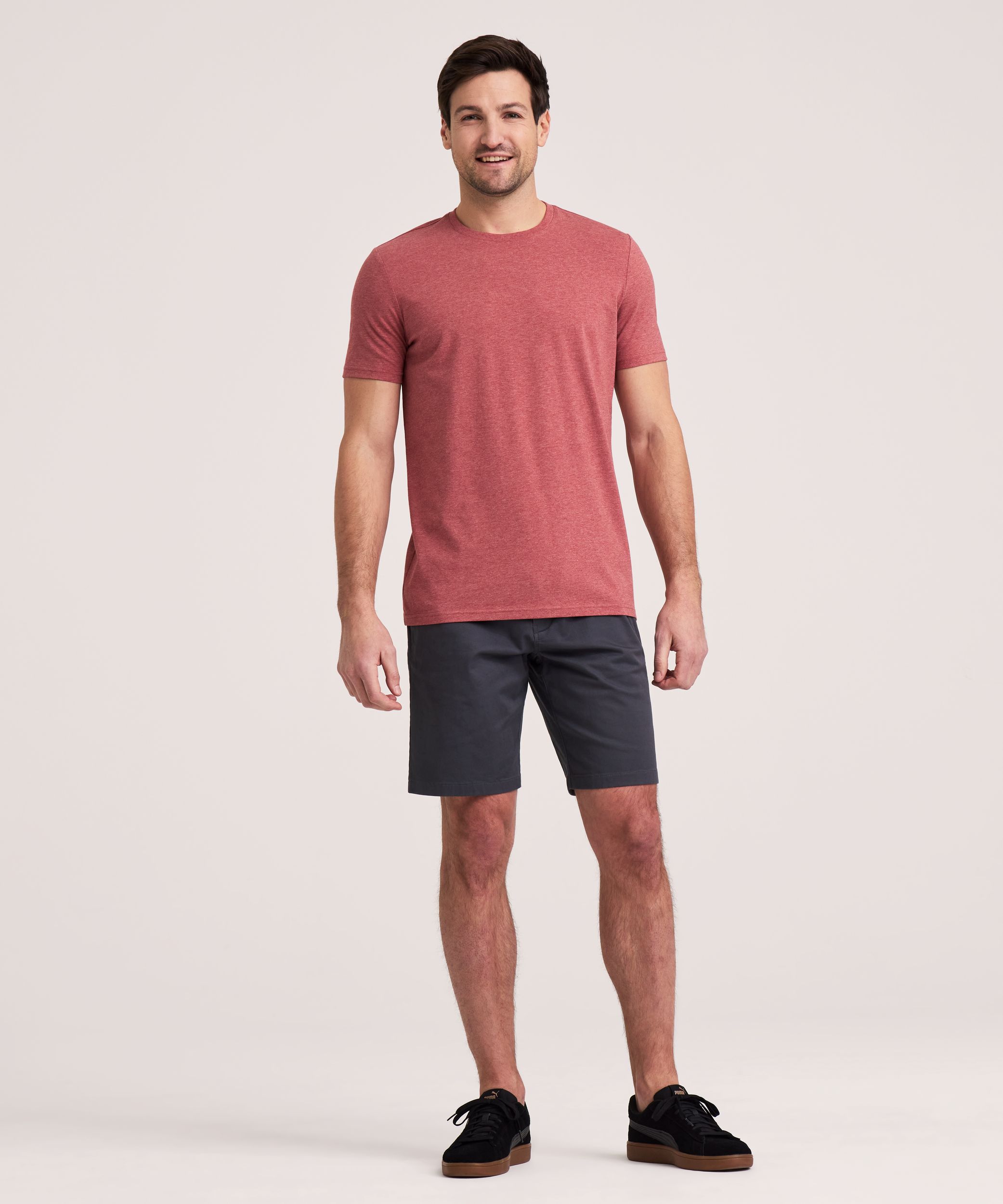 Denver Hayes Men's Stretch Modern Fit Crewneck T-Shirt