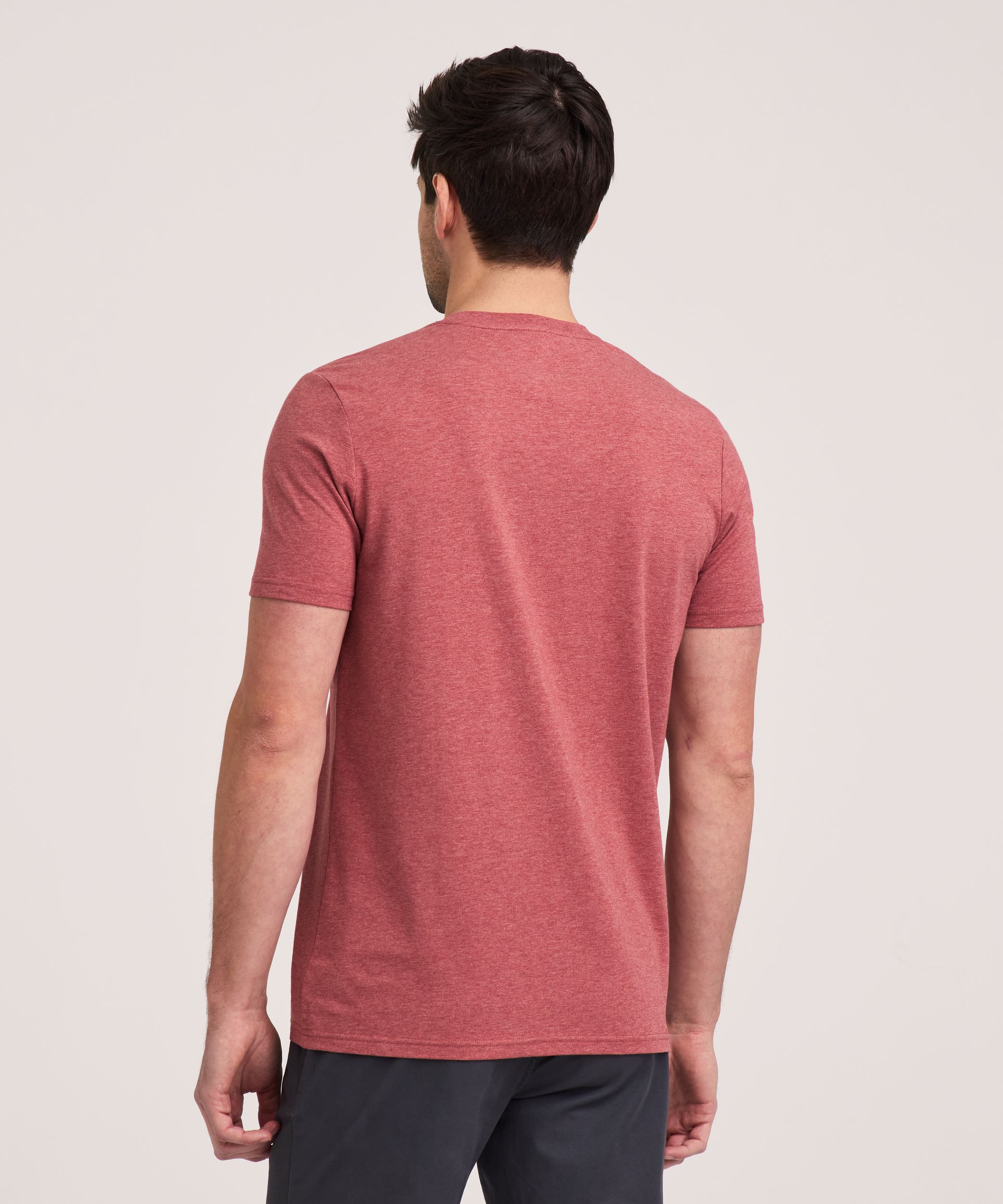 Denver Hayes Men's Stretch Modern Fit Crewneck T-Shirt
