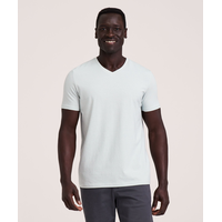 T-shirt extensible de coupe moderne à encolure en V pour hommes, Denver Hayes