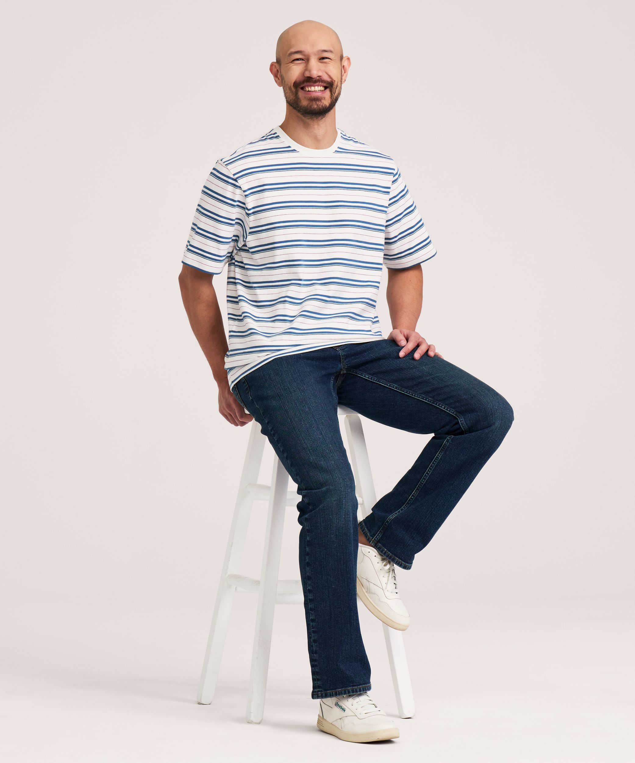 Denver Hayes Men's 50 Wash Crewneck T-Shirt