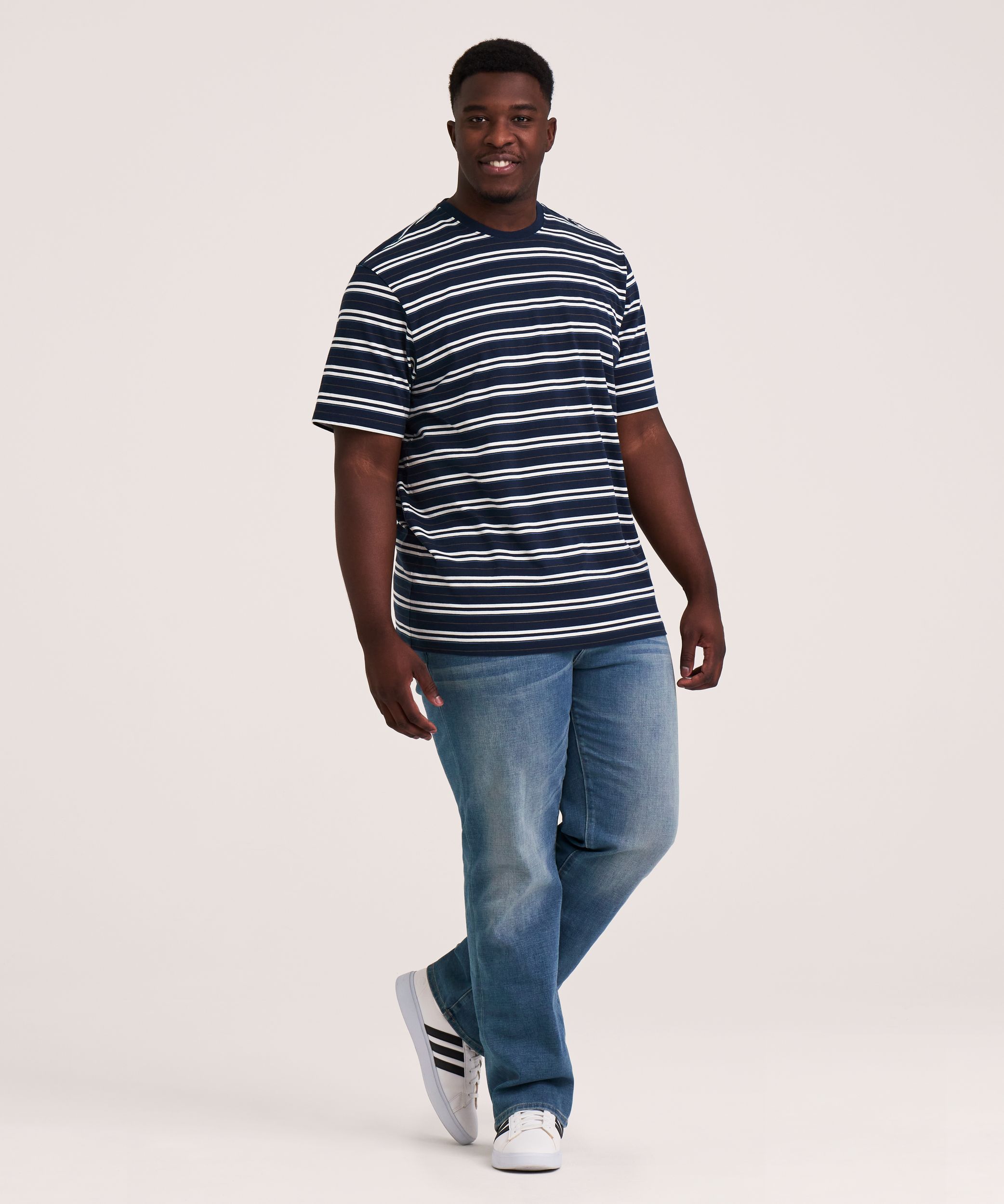 T-shirt à col rond pour homme, 50 lavages, Denver Hayes