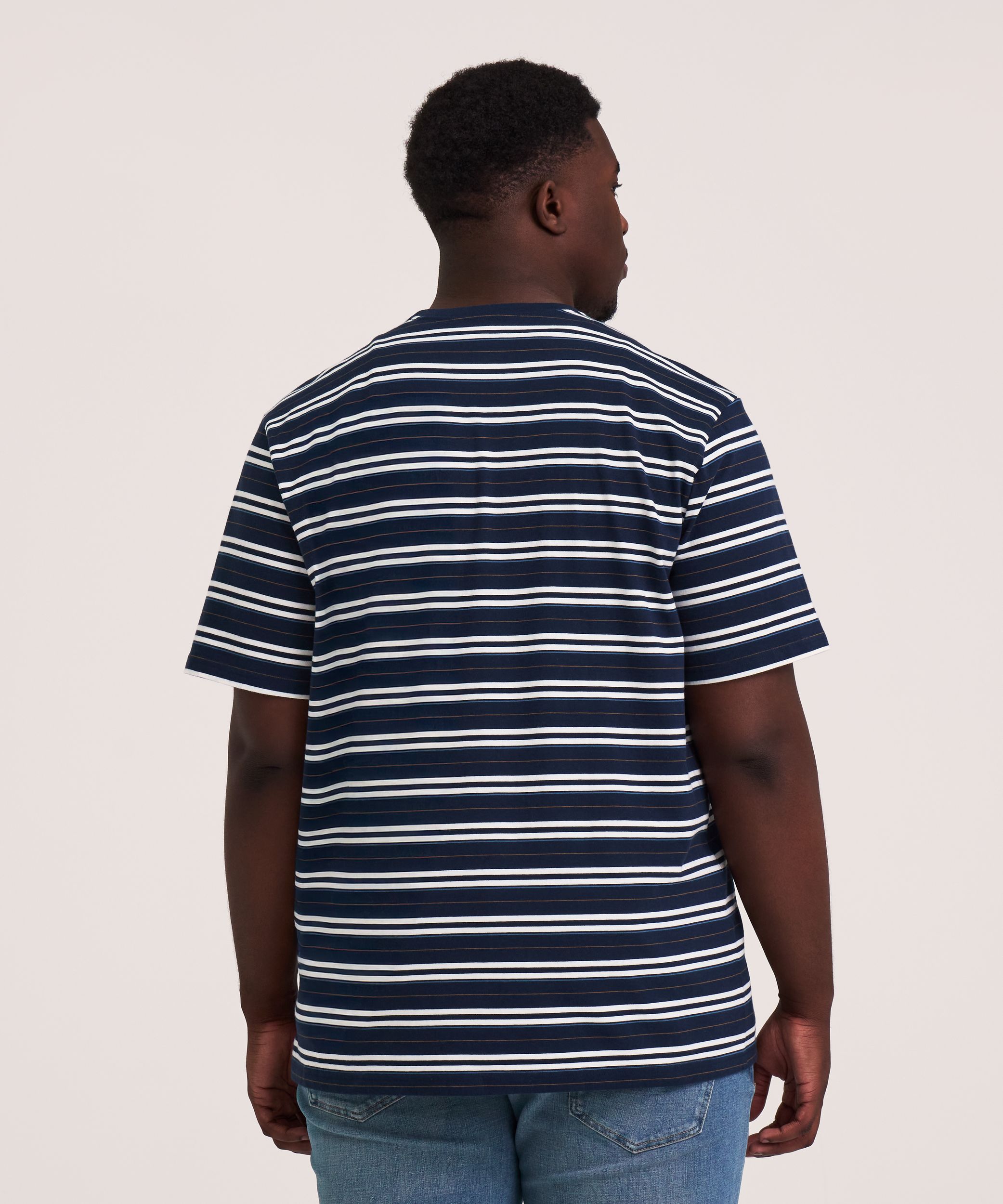 T-shirt à col rond pour homme, 50 lavages, Denver Hayes