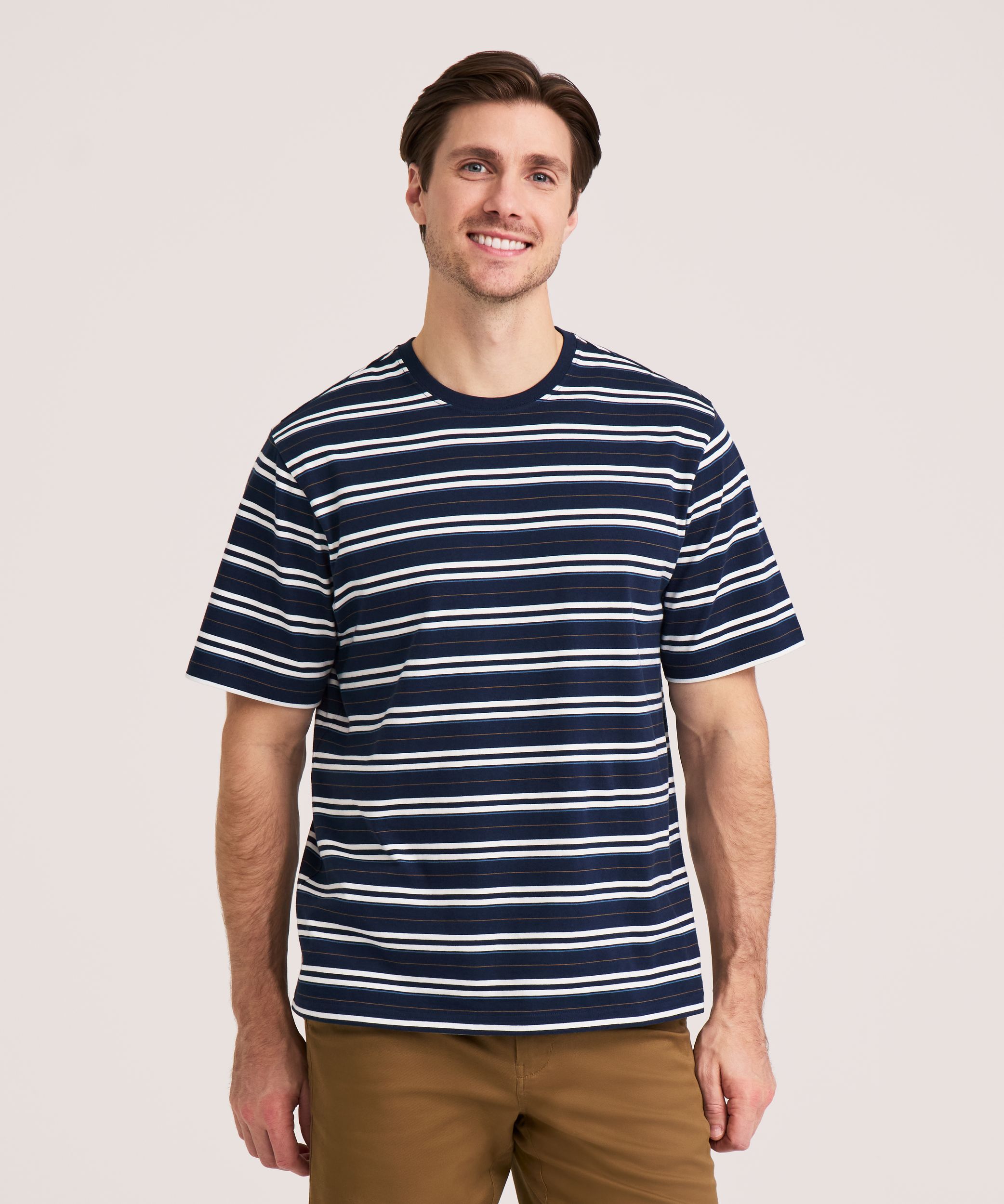 T-shirt à col rond pour homme, 50 lavages, Denver Hayes