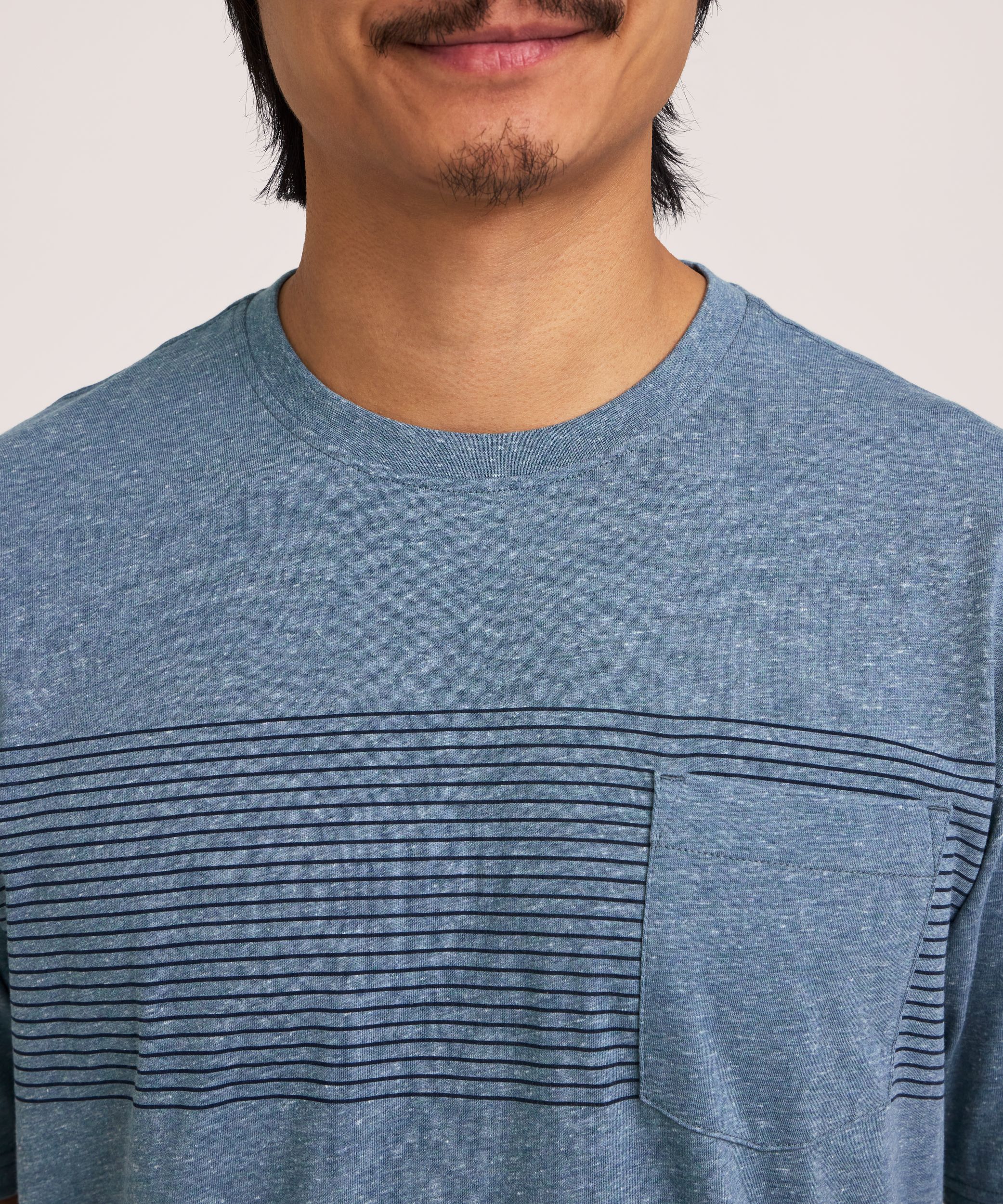 T-shirt léger avec poche et manches courtes pour hommes, Denver Hayes