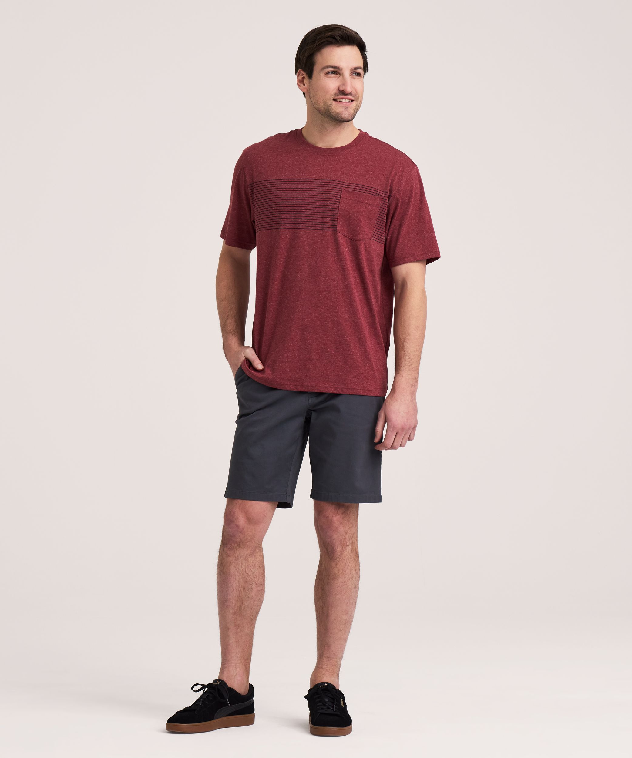 Denver Hayes Men's Short Sleeve Lightweight Pocket T-Shirt